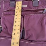 United Colors Of Benetton  Large Purple Duffel Shoulder Tote Bag Photo 3
