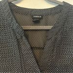Torrid ⭐️ sleeveless black and white polka dot pleated chest blouse size 4 Photo 2