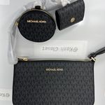 Michael Kors Black Tech Attach Crossbody Bag With Coin Purse And Airpod Case Photo 0