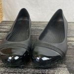 Crocs Black Ballet Flat Slip Slide On Shoes 8 Photo 1