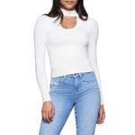 Good American white long sleeve tee shirt Photo 7