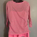 Style & Co Sport pink and gray drawstring top attached tank Photo 4