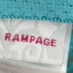 Rampage Turquoise Lace Cheetah Design Racerback Bra Photo 6
