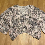 On The Road  Snake Print Open Front Blouse | S Photo 0