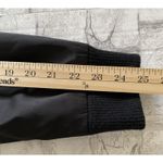 Bernardo Black Bomber Water Resistant Full Zip Ribbed Trim Relaxed Fit Jacket L Photo 6