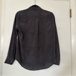 Rails  Kate Silk Cobra Print Button Down Shirt Gray Black Womens XS Photo 5