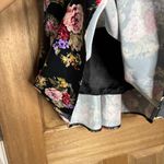 Women’s la robe Floral boutique Black midi shirt size s Photo 1