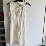 H&M White Sequin Floral Applique Bodycon Dress Photo 2