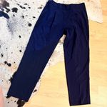Babaton  Cohen Pants Navy‎ Blue Pleated Elastic Waist Crop Trouser Size 4 Photo 9