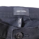 Driftwood Jeans Candace Midrise Capri Cropped Ruffled Hem Black Denim Photo 1