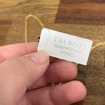 Talbots  Semiprecious Stone Necklace Gold Tone Thin Blue Jewel NWT $59.50 Pendant Photo 3