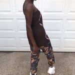 Vtg Caren Graffiti Graphic Naughty girls rule Brown Size XL Photo 2