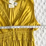 Anthropologie NEW Maeve La Habana Mango Yellow Ruffle Sleeveless Midi Dress L Photo 8
