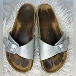 Birkenstock  Silver Madrid Sandals Size 39 Photo 1