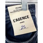 L'Agence NWT L’ Agence Milana Low Rise Stovepipe Jeans Arco Wash Raw Hem Size 25 Photo 7