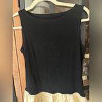 Anthropologie Drop hem ruffle mini dress camille ribbed poplin waist block bubble sleeveless Photo 4