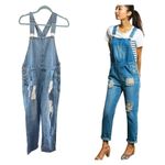 Mode Ref Denim Jean Overalls PR1043 Minimalist Brand Size Small Country Garden Blue Photo 1