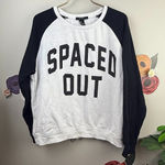 Forever 21  "Spaced Out" Graphic Color-block Sweatshirt - Size - Medium Photo 0