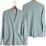 J. Jill Lightweight Wrap Knit Sweater Pullover Women's Small Blue Classic Career Photo 1