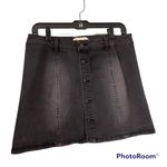 Altar'd State Alter'd State Black Denim Mini Skirt Photo 2