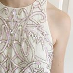 ASOS Mother Of Pearl Sequined Formal Dress Photo 3