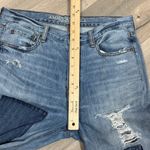 American Eagle  Vintage High Rise Slim Distressed Patch Straight Leg Jeans 10 Photo 11