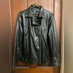 Pretty Little Thing women's size 6 black faux leather jacket Photo 1