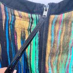 Nümph Henriette Multicolor Short Sleeve Abstract Dress Sz S Artistic Print Chic Black Photo 5