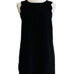 Monteau Dress LBD Black Sleeveless High Low Hem Open Draped Back Dress Small Photo 0