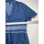 Studio West Vintage Studio Wear Button-Up Medium Wash Denim Maxi Dress Size Medium Photo 1