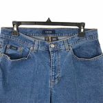 IZOD  Cropped Denim blue jeans size 12 Photo 1