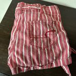 American Eagle linen blend red and white striped paper bag shorts 4 Photo 4
