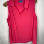 CeCe  Hot Pink Blouse Sz Small Polo Shirt Photo 0