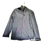 IZOD Golf Perform x Black & White Gingham Windbreaker Jacket Hooded Full Zip L Size L Photo 1