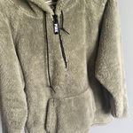 PINK - Victoria's Secret Green Fluffy Quarter zip  Photo 0