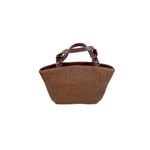 Fossil brown woven raffia shoulder bag Photo 1