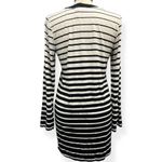 Dotti Oversized Pocketed Striped White Navy Cardigan Size XS Preppy Nautical NWT Photo 1