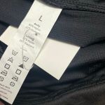 Halara  Ruched Skirt Shine Size Large NEW Black Attached Shorts Athleisure Comfy Photo 3