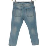 Denim Co‎ Womens Ripped Slim Light Wash Skinny Boyfriend Jeans Blue Size 4 Photo 2