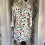 Loft  Floral‎ Mini Dress | Size 4 | Soft Blue Pink Bloom | Cottagecore Spring Photo 2