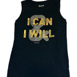 Reebok  Women's Black Tank Top I Can & I Will Sleeveless Athletic Shirt #‎ Photo 0