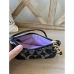 Coach EUC  Signature Canvas logo zip closure wristlet​ Photo 2