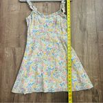 ZARA  Floral Printed A Line Ruffle Summer Mini Dress S Photo 7