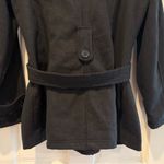 JOUJOU Double Breasted Long Sleeve Winter Pea Coat Jacket Size XL Black Photo 4