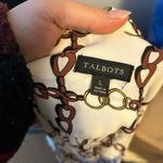 Talbots Chain Link Crepe Tie Neck Top Photo 4