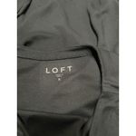 Loft  Black Split Long Sleeve Top Girls Night Out Minimalist Date Night Photo 5