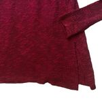 American Eagle NWT, Outfitters Textured Burgundy Tunic Sweater, Back Lace, Sz M Photo 11