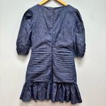 Tanya Taylor  Pansy Ruched Denim Flounce Mini Dress 8 Photo 8