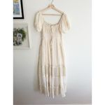 Free People Falling Sun Lace Insert Midi Dress in Tea Size Medium Photo 4