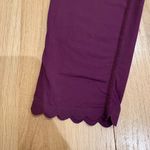JoyLab  Scalloped Maroon Leggings Photo 1